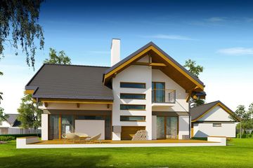  Projekt domu Wiliam II (BBG1001) - projekt domu parterowego z poddaszem - Zdjęcie 4