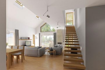 Projekt domu Wiktor - parterowy z poddaszem dom o powierzchni 187,60 m², dach dwuspadowy - ujęcie 6