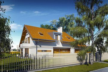  Projekt domu Szymon (BBG1018) - projekt domu parterowego z poddaszem - Zdjęcie 3