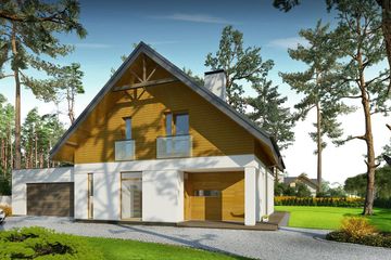  Projekt domu Felix III (BBG1009) - projekt domu parterowego z poddaszem - Zdjęcie 3