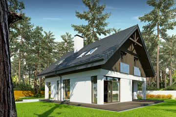  Projekt domu Felix I (BBG1007) - projekt domu parterowego z poddaszem - Zdjęcie 3