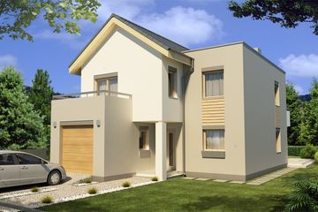  Projekt domu Nevada A (WRD2054) - projekt domu z pełnym piętrem - Zdjęcie 1