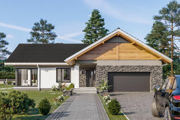  Projekt domu Lukas (1446) (KRD2577) - projekt domu parterowego - Zdjęcie 2