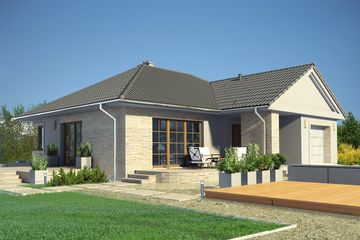  Projekt domu Lisse LMB106 (WRB1514) - projekt domu parterowego - Zdjęcie 1