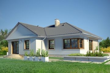  Projekt domu Lisse LMB106 (WRB1514) - projekt domu parterowego - Zdjęcie 2