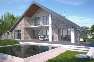  Projekt domu Lagos III DCP117b (WOB1551) - projekt domu parterowego z poddaszem - Zdjęcie 2