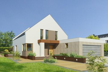 Projekt domu Garda II DCP310a - parterowy z poddaszem dom o powierzchni 170,79 m², dach dwuspadowy - ujęcie 2