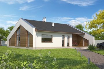  Projekt domu Franklin LMB101 (WRB1519) - projekt domu parterowego - Zdjęcie 1