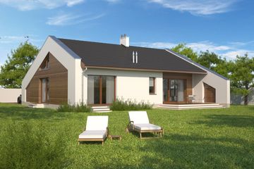  Projekt domu Franklin LMB101 (WRB1519) - projekt domu parterowego - Zdjęcie 2