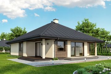  Projekt domu Livo Termo (KRH1351) - projekt domu parterowego - Zdjęcie 2