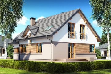  Projekt domu Koralgol II N (BSB1094) - projekt domu parterowego z poddaszem - Zdjęcie 2