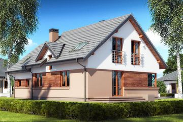  Projekt domu Koralgol II N 2G (BSB1095) - projekt domu parterowego z poddaszem - Zdjęcie 2