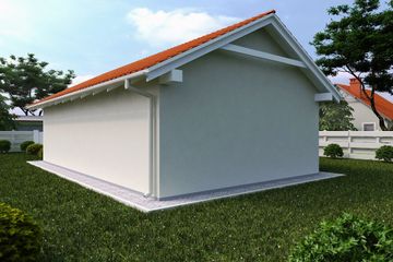  Projekt garażu G123 - Budynek garażowy (PRA1135) - projekt garażu parterowego - Zdjęcie 2