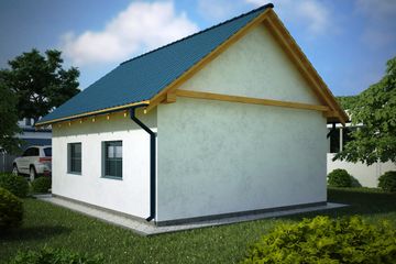  Projekt garażu G133 - Budynek garażowy (PRA1137) - projekt garażu parterowego - Zdjęcie 2