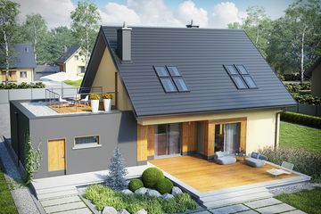  Projekt domu Marcin II G2 (WRC2464) - projekt domu parterowego z poddaszem - Zdjęcie 2