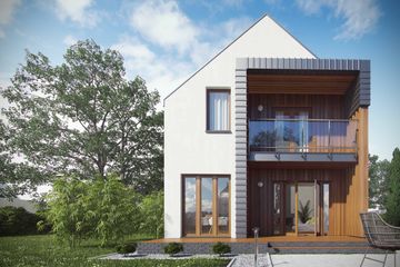  Projekt domu D102A (WAI1153) - projekt domu parterowego z poddaszem - Zdjęcie 3