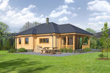  Projekt domu Arturowo dw (KRP1595) - projekt domu parterowego - Zdjęcie 2