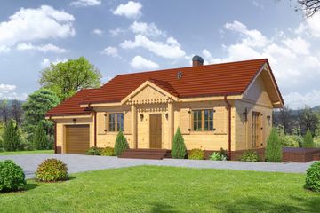  Projekt domu Miłków g dws (KRP1596) - projekt domu parterowego - Zdjęcie 1