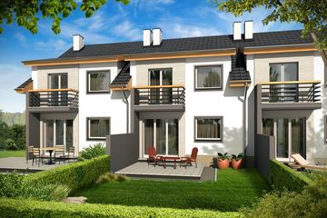  Projekt domu Nutka - segment lewy (WRD2060) - projekt domu z pełnym piętrem - Zdjęcie 2