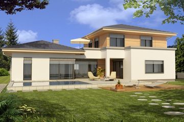  Projekt domu Andaluzja B 2-garaże (WRD2065) - projekt domu z pełnym piętrem - Zdjęcie 1