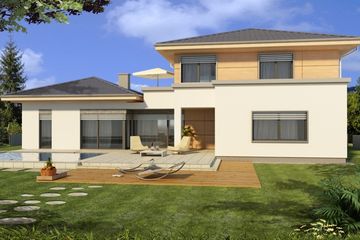  Projekt domu Andaluzja B 2-garaże (WRD2065) - projekt domu z pełnym piętrem - Zdjęcie 2