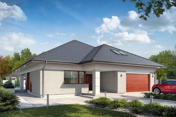  Projekt domu Irysek 3 (BSE1060) - projekt domu parterowego z poddaszem - Zdjęcie 1