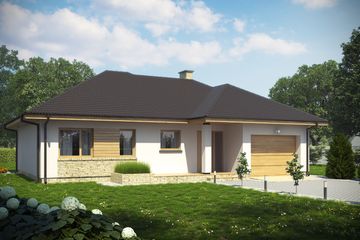  Projekt domu D216A (WAI1341) - projekt domu parterowego - Zdjęcie 1
