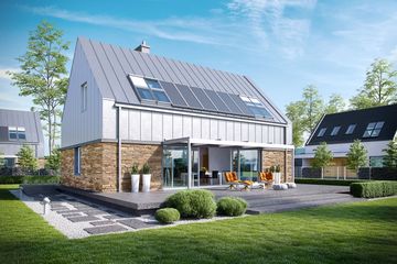  Projekt domu EX 16 soft (WRC2469) - projekt domu parterowego z poddaszem - Zdjęcie 2