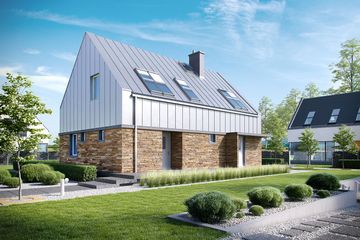  Projekt domu EX 16 soft (WRC2469) - projekt domu parterowego z poddaszem - Zdjęcie 3