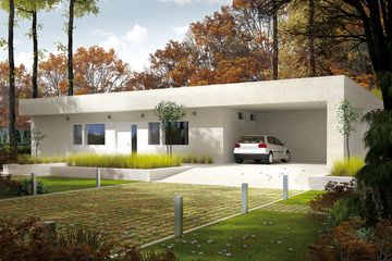  Projekt domu EX 6 soft (z wiatą) (WRC2470) - projekt domu parterowego - Zdjęcie 2