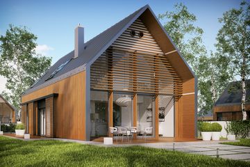  Projekt domu EX 14 soft energo (WRC2473) - projekt domu parterowego z poddaszem - Zdjęcie 1