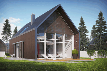  Projekt domu EX 13 soft (WRC2475) - projekt domu parterowego z poddaszem - Zdjęcie 2