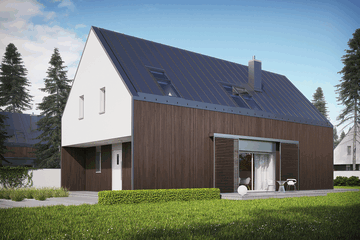  Projekt domu EX 13 soft (WRC2475) - projekt domu parterowego z poddaszem - Zdjęcie 3