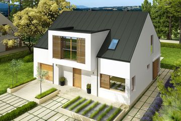  Projekt domu EX 9 G1 soft (wersja B) (WRC2481) - projekt domu parterowego z poddaszem - Zdjęcie 1