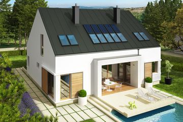  Projekt domu EX 9 G1 soft (wersja B) (WRC2481) - projekt domu parterowego z poddaszem - Zdjęcie 4