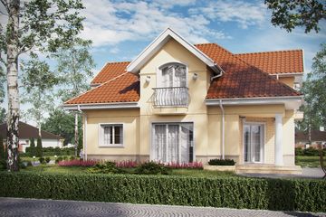  Projekt domu D209A (WAI1356) - projekt domu parterowego z poddaszem - Zdjęcie 4