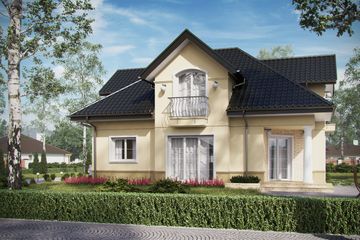  Projekt domu D209B (WAI1357) - projekt domu parterowego z poddaszem - Zdjęcie 4