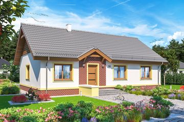  Projekt domu Tamina (WOE1066) - projekt domu parterowego - Zdjęcie 1