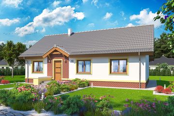  Projekt domu Tamina (WOE1066) - projekt domu parterowego - Zdjęcie 2