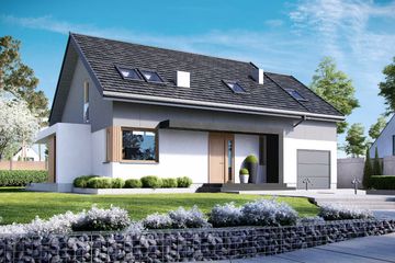  Projekt domu HomeKoncept 24 (KRX1024) - projekt domu parterowego z poddaszem - Zdjęcie 2