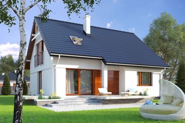  Projekt domu Ibis (BSA2009) - projekt domu parterowego z poddaszem - Zdjęcie 2