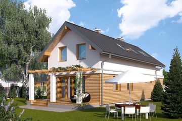  Projekt domu Koliber (BSA2012) - projekt domu parterowego z poddaszem - Zdjęcie 2