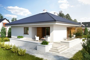  Projekt domu Atut 2 (BSA2005) - projekt domu parterowego - Zdjęcie 2