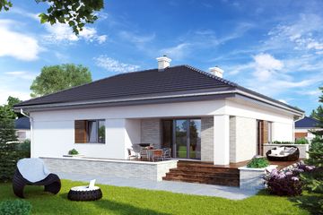  Projekt domu Atut 3 (BSA2006) - projekt domu parterowego - Zdjęcie 2