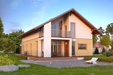  Projekt domu Onyks 3 (BSA2014) - projekt domu parterowego z poddaszem - Zdjęcie 1