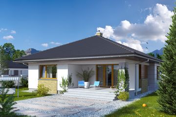  Projekt domu Aster 2 (BSA2002) - projekt domu parterowego - Zdjęcie 2