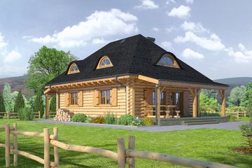  Projekt domu Chmielniki małe dw 11 (KRP1606) - projekt domu parterowego z poddaszem - Zdjęcie 2