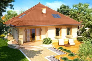  Projekt domu Impresja P (WRN1196) - projekt domu parterowego - Zdjęcie 3