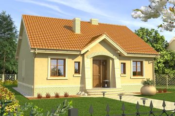  Projekt domu Jaspis P (WRN1197) - projekt domu parterowego - Zdjęcie 1