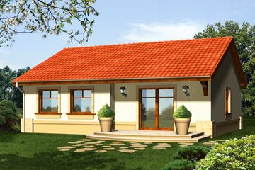  Projekt domu Oda (WRN1203) - projekt domu parterowego - Zdjęcie 2